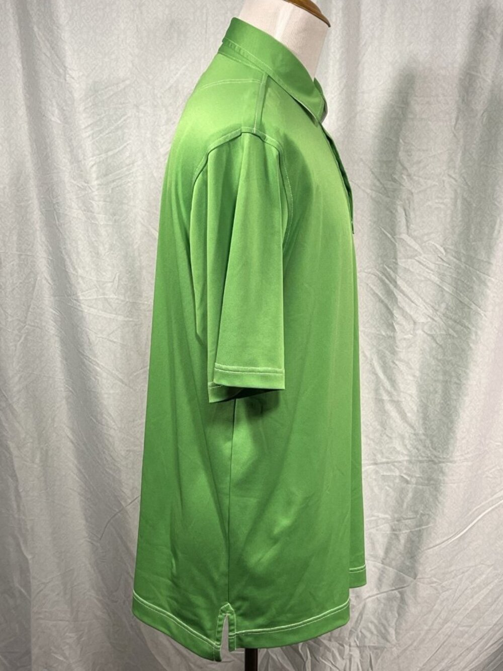 FootJoy FJ Men’s XL Green Golf Polo Shirt Athletic Fit Stretch - Picture 2 of 8